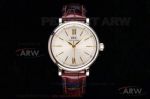 Swiss Copy IWC Portofino Automatic 34 MM Women's IW357403 Silver Diamond Dial Leather 9015 Watch